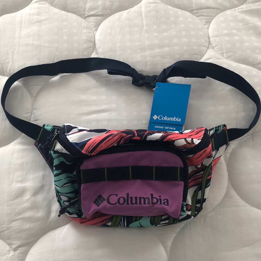 Columbia zigzag hip pack tropical print